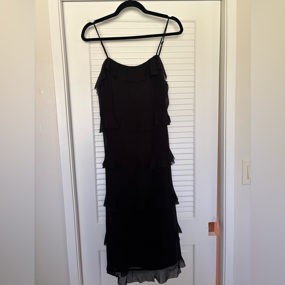 Chic Black Layered Dress